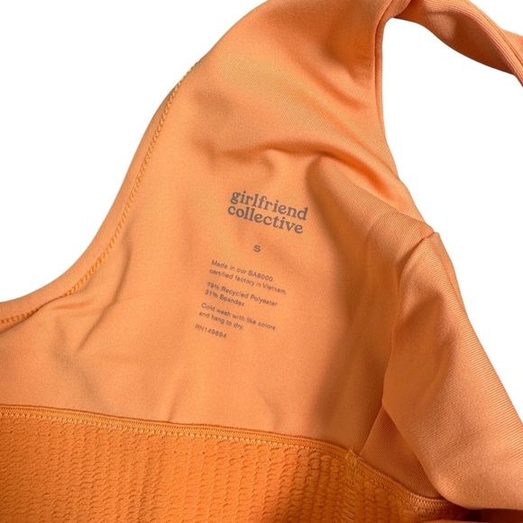 NWT Girlfriend Collective Bike Unitard, Horizon Orange, Size S - Picture 7 of 9